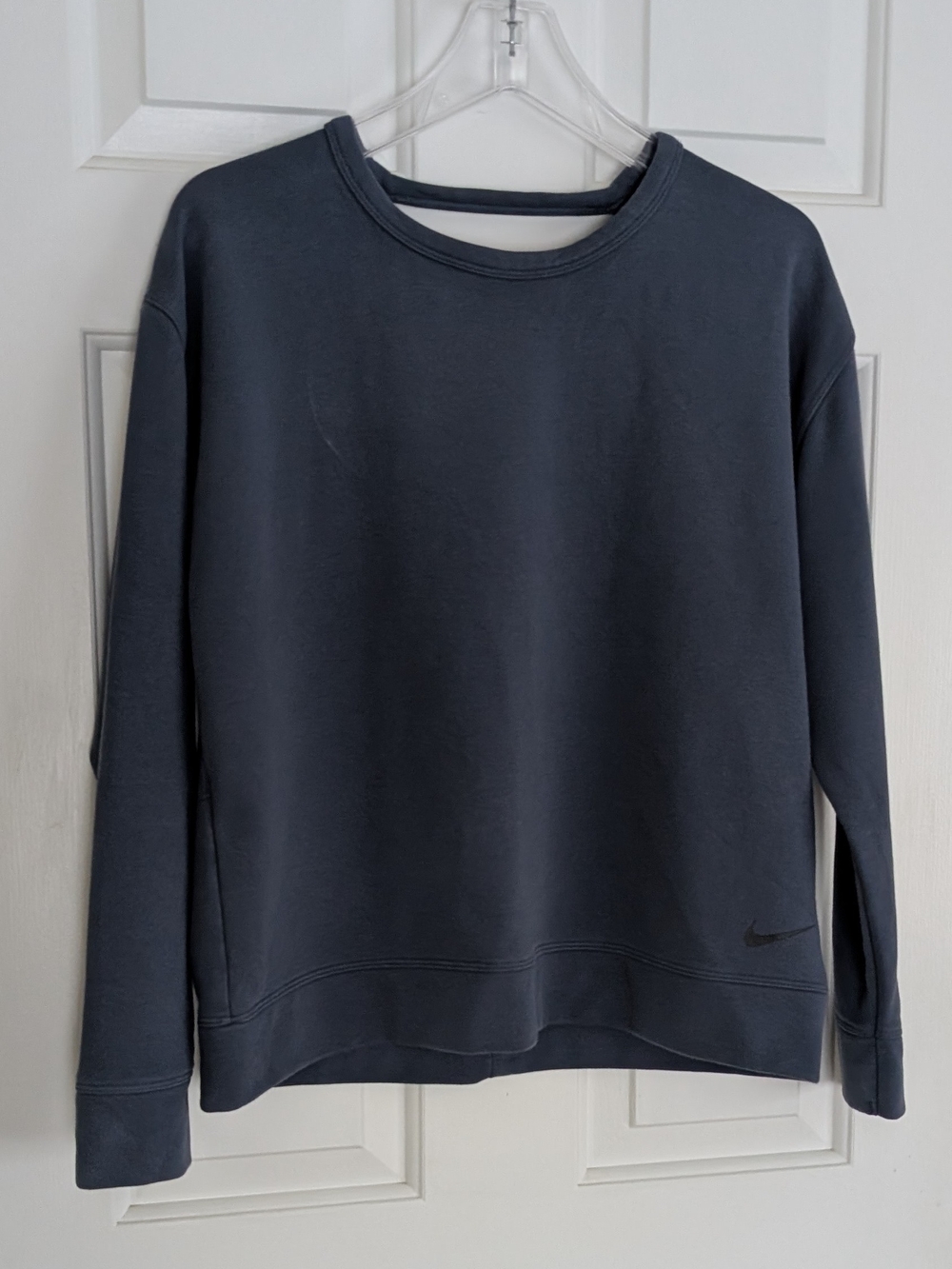 Nike Navy Crewneck Sweatshirt With Open Back